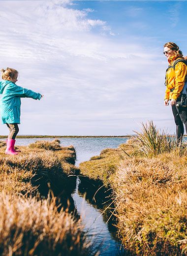 Man op texelse duinen